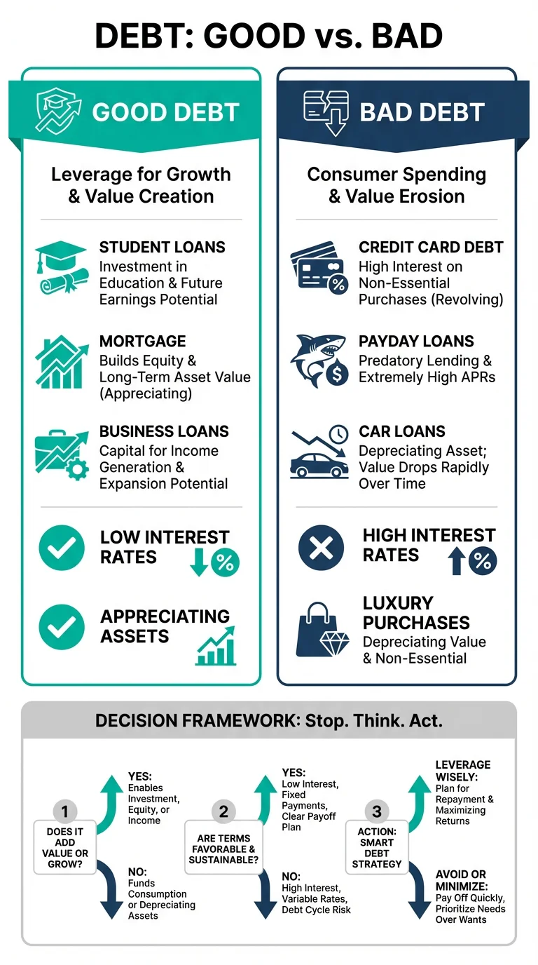 Good Debt vs Bad Debt